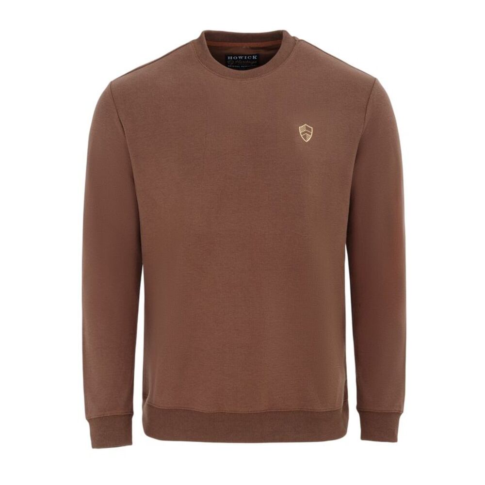 Howick Mens Logo Sweatshirt / Dark Brown